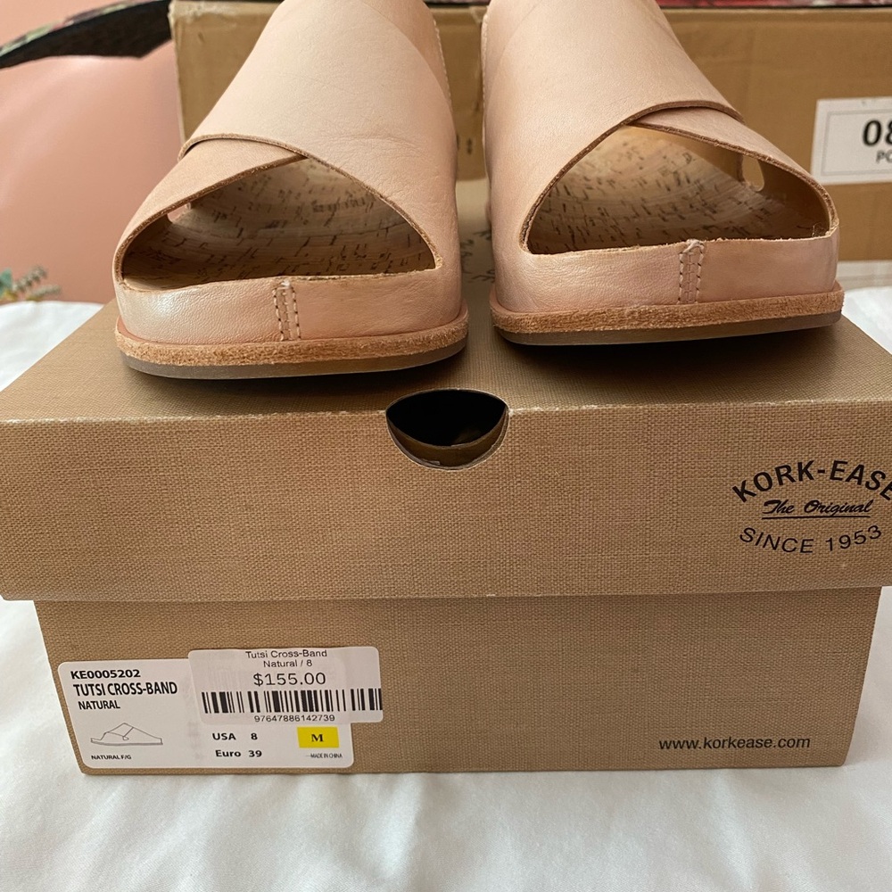 Kork-Ease Blush Leather Mules - Picture 2 of 7